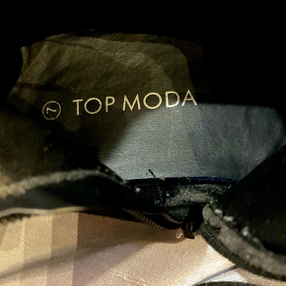 Knock-out Over Knee soft black suede zipup flats by Top Moda size7. Gently used. - Picture 13 of 15